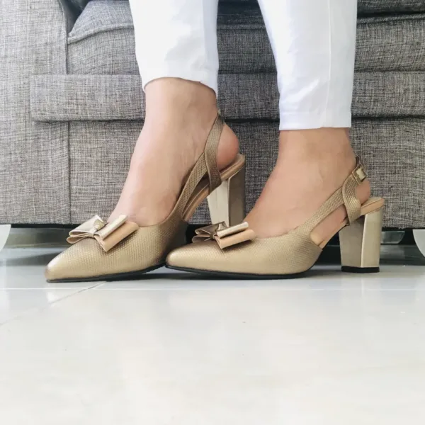 Stilettos en tacón ocre Ref: 024